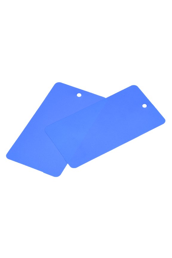 Waterproof Wires Plastic Shipping Tags,1.95x3.51 inch Blue 100pcs