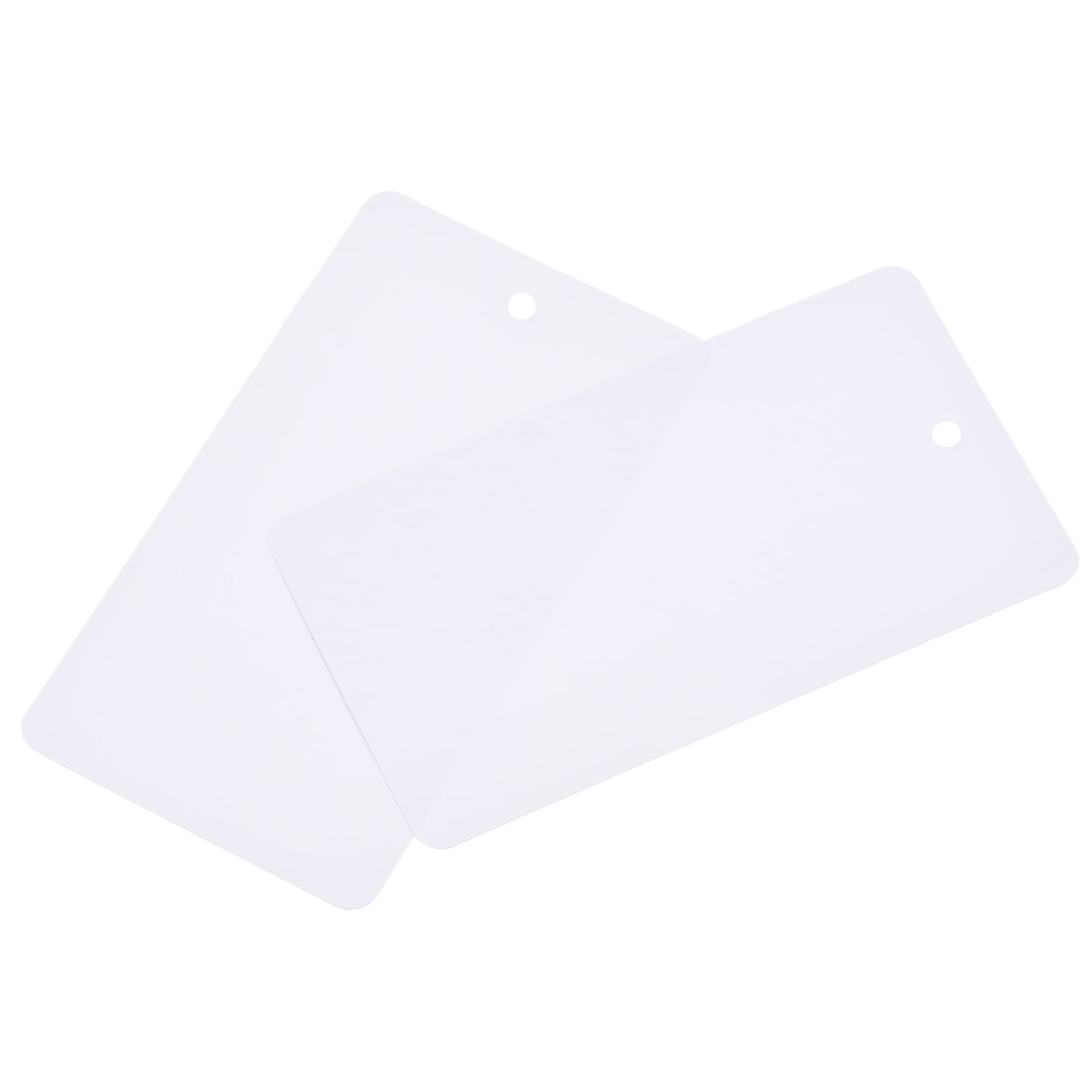 White Plastic Labeling Tags with Holes- 50-Pk