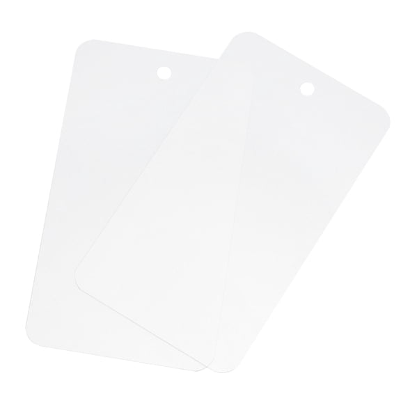 Uxcell Waterproof Wires Plastic Shipping Tags,1.97x3.54 Inch Translucent 100Pcs