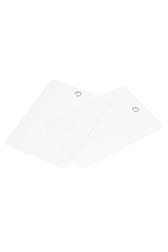 Waterproof Wires Plastic Shipping Tags,3.12x4.68 inch Frosted Clear 100pcs