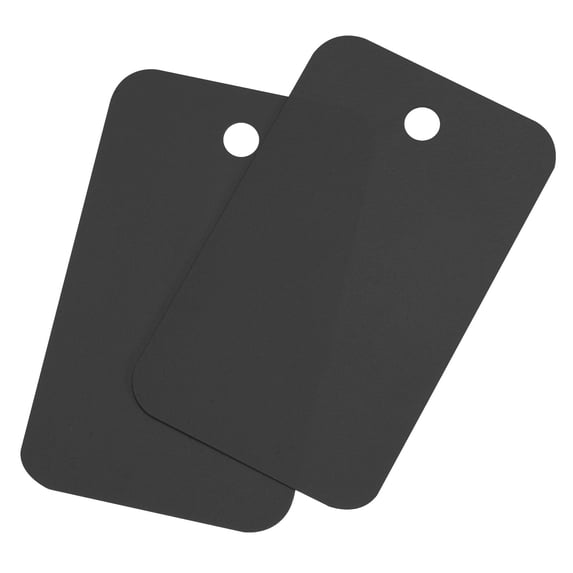 Uxcell 50pcs Waterproof Wires Plastic Shipping Tags Black 1.2 x 2"
