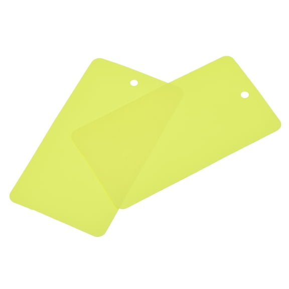 Uxcell 50pcs Waterproof Wires Plastic Shipping Tags Yellow 2 x 3.5"