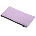 thumbnail image 1 of Uxcell Waterproof Zipper Bag Leatherette Compact Bills Pencil Pouch Purple, 1 of 6