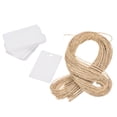 thumbnail image 1 of Uxcell Rectangle Paper Gift Tags with Twine Rope white 50x30mm Length 65.6 Feet 100pcs, 1 of 5