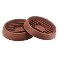 thumbnail image 1 of Uxcell Waved Base Plastic Round Plant Drip Tray 3pcs Red 4.7", 1 of 5
