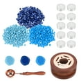 thumbnail image 1 of Uxcell Wax Seal Kit, 300 Pcs Wax Sealing Beads, Wooden Warmer, Melted Spoon, 10 Tealight Candles, Clear Yellow, 1 of 7