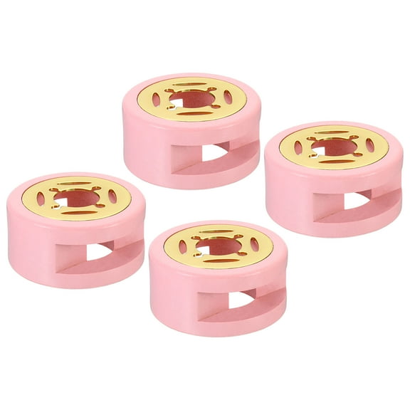 Uxcell Wax Seal Warmer, 4 Pack Wax Seal Melter Retro Melt Stove Pot Furnace Tool for Wax Sealing Beads, Pink