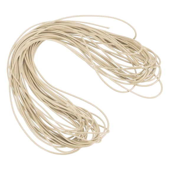 Uxcell Waxed Cord 1mm Waxed Polyester Cord 11 Yard Wax String for Bracelet Making,Necklaces, Beading,Jewelry Making and DIY Crafts(Light Tan)