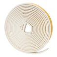 thumbnail image 1 of Uxcell Weather Stripping, 2 Pack 18ft x 3/8" W x 1/4" T Self Adhesive Foam Seal Strip D Shaped, White, 1 of 6