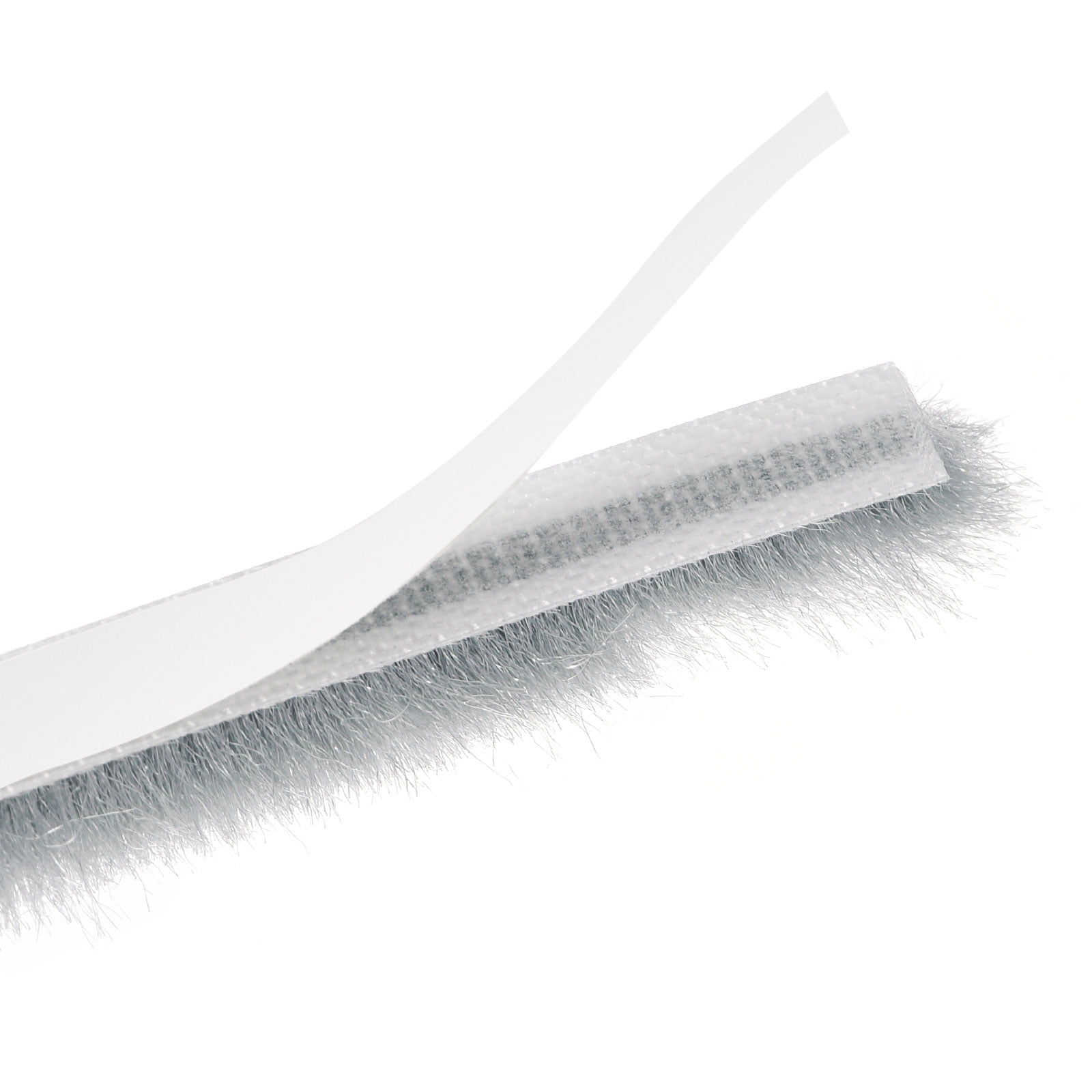 Uxcell Weather Stripping Brush, 65ft l x 0.28" W x 0.47" H Self-Adhesive Seal Weatherstrip Sweep Brush Gray for Door Window