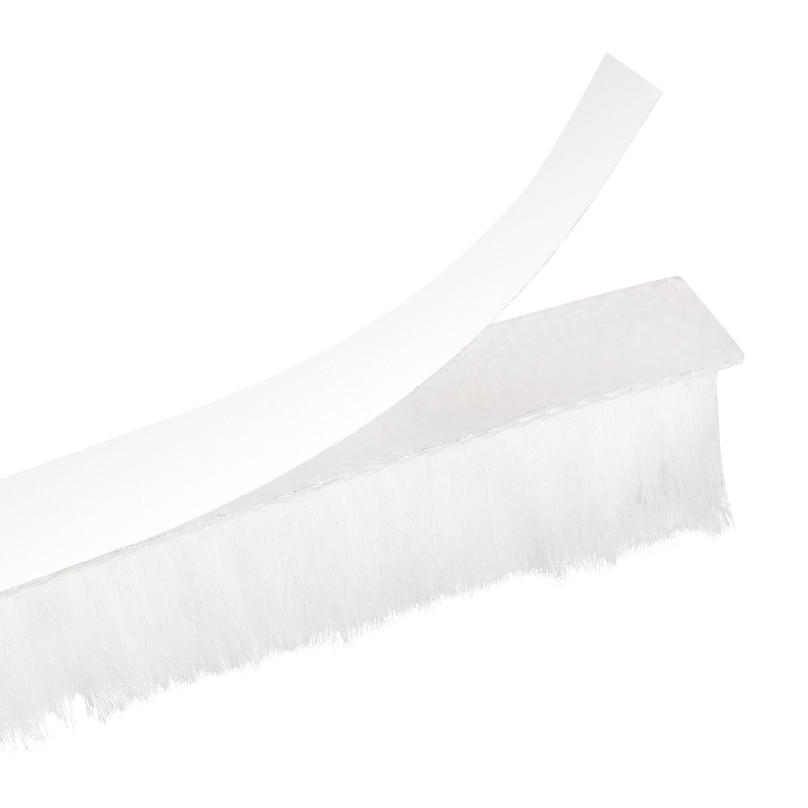 Uxcell Weather Stripping Brush, 65ft l x 0.28" W x 0.47" H Self-Adhesive Seal Weatherstrip Sweep Brush White for Door Window