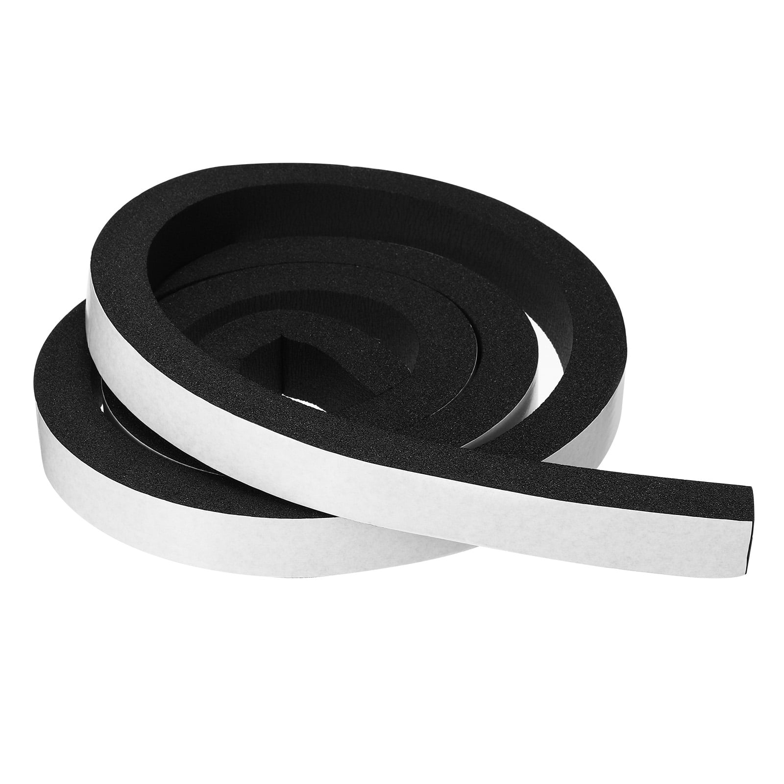 Uxcell Weather Stripping For Doors 1 Roll 3 4 W X 3 4 T Foam Seal Tape Insulation Strip Black