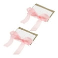 thumbnail image 1 of Uxcell Wedding Vows Books, His and Her Wedding Vow Card with Pink Ribbon for Bride and Groom Wedding 2 Pcs, 1 of 6