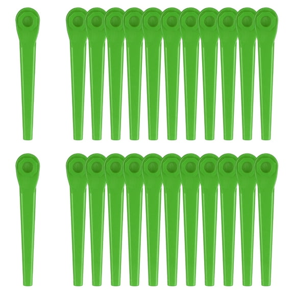 Uxcell Weed Eater Blades, 36 Pack - Plastic Blade for Lawn Mower, Durability Flexible Line Blades Replacement (Green)