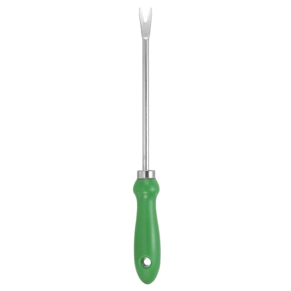 Uxcell Weed Puller Tool, Stainless Steel Patio Gardening Tool Hand Weeding Digging Tool, Green