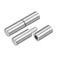 thumbnail image 1 of Uxcell Weld on Barrel Hinges, 60mm x 14mm Male to Female 201 Stainless Steel Hinge Pin 2 Pairs, 1 of 5