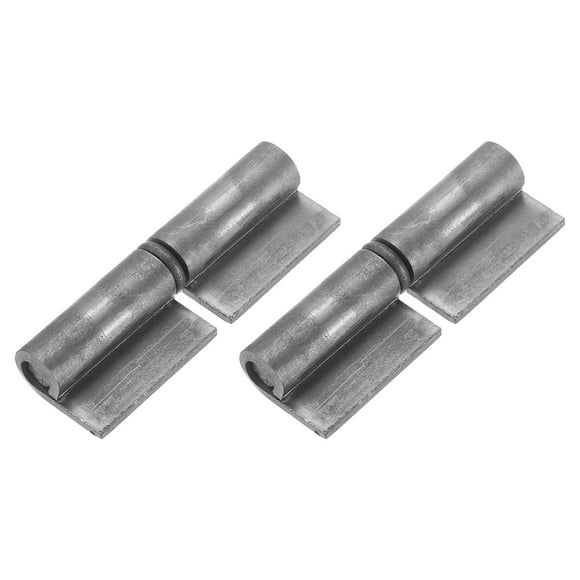 Uxcell Weldable Lift Off Hinges, 2 Pack 3-1/7" x 1" Weld-on Steel Gate Flag Hinges with Removable Pin, Detachable Hinges