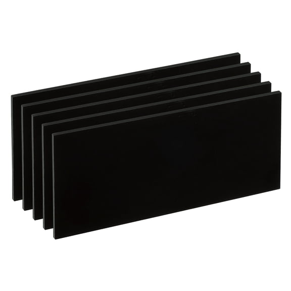 Uxcell Welding Len Shade 8 Glass 4-1/4"x 9" Hardened Glass Black Darkening Filter Plates Covers, 5 Pack