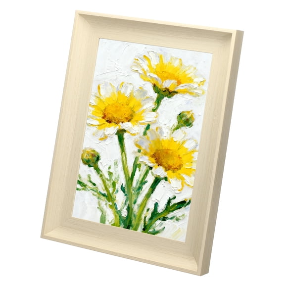 Uxcell White Wood Color Rectangle Photo Frame, 11.1x14.5 Inch Resin Photo Frame Tabletop Display for Pictures Certificates Home Office Decor, Suits for 21x29.7cm Photo