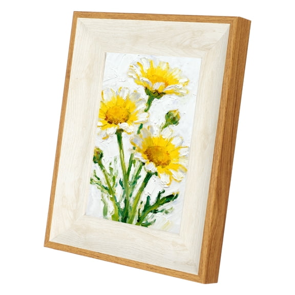 Uxcell White Wood Color Rectangle Photo Frame, 6.9x5.4 Inch Resin Photo Frame Tabletop Display for Pictures Certificates Home Office Decor, Suits for 8.9x12.8cm Photo