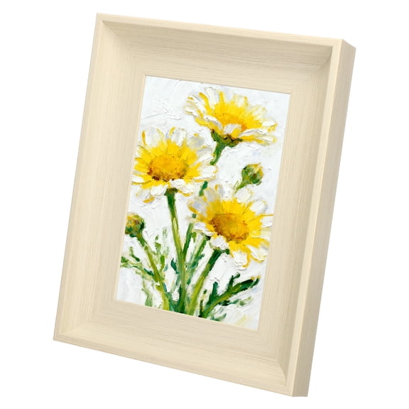 Uxcell White Wood Color Rectangle Photo Frame, 7.8x9.8 Inch Resin Photo Frame Tabletop Display for Pictures Certificates Home Office Decor, Suits for 12.7x17.8cm Photo