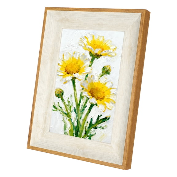 Uxcell White Wood Color Rectangle Photo Frame, 7.9x6 Inch Resin Photo Frame Tabletop Display for Pictures Certificates Home Office Decor, Suits for 10.3x15.3cm Photo