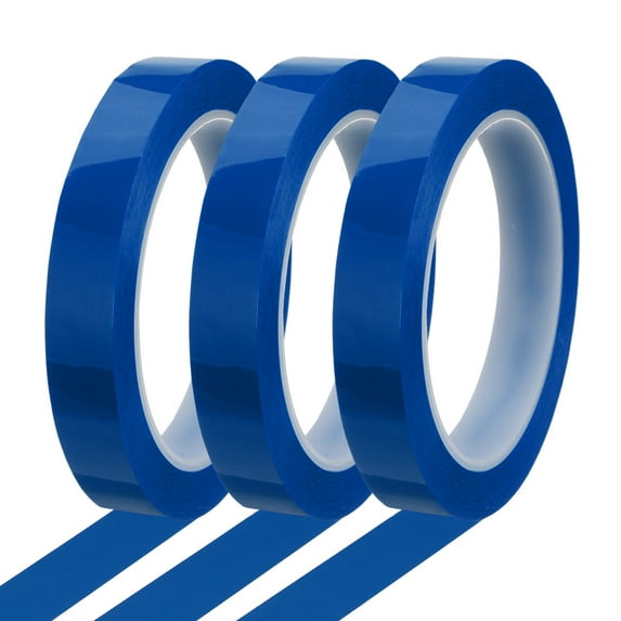 Uxcell Whiteboard Tape Pinstripe Graphic Chart Line Grid Marking Tapes for Classroom Office Dry Erase Board Art Blue 16 mm