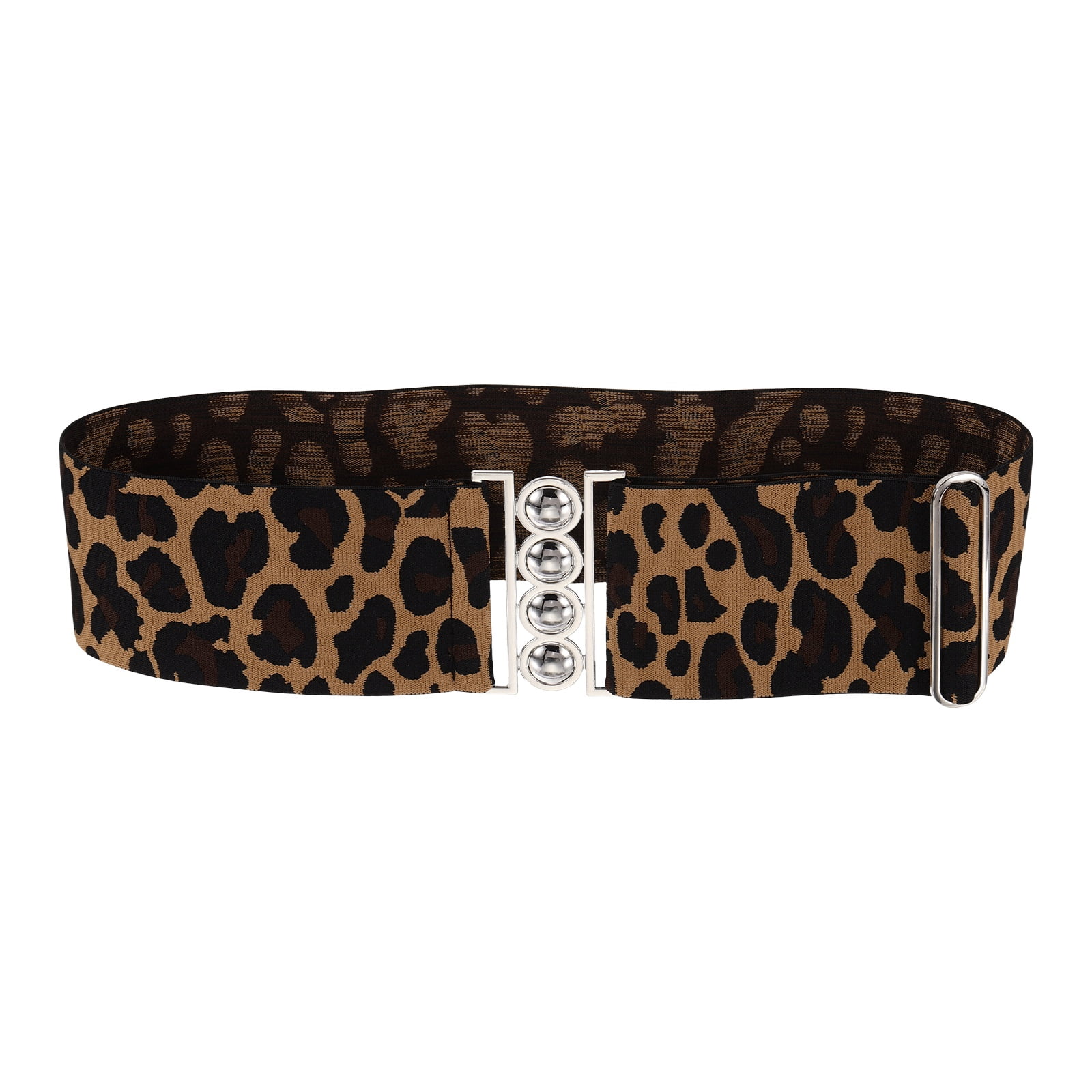 Uxcell Wide Elastic Belt for Women, Vintage Stretchy 