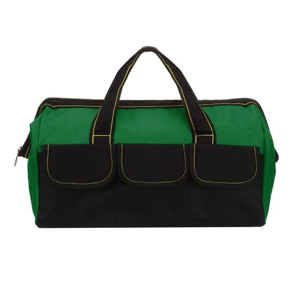 Uxcell Wide Mouth Tool Bag 14.2 Inch Oxford Cloth Tote Bag, Army Green