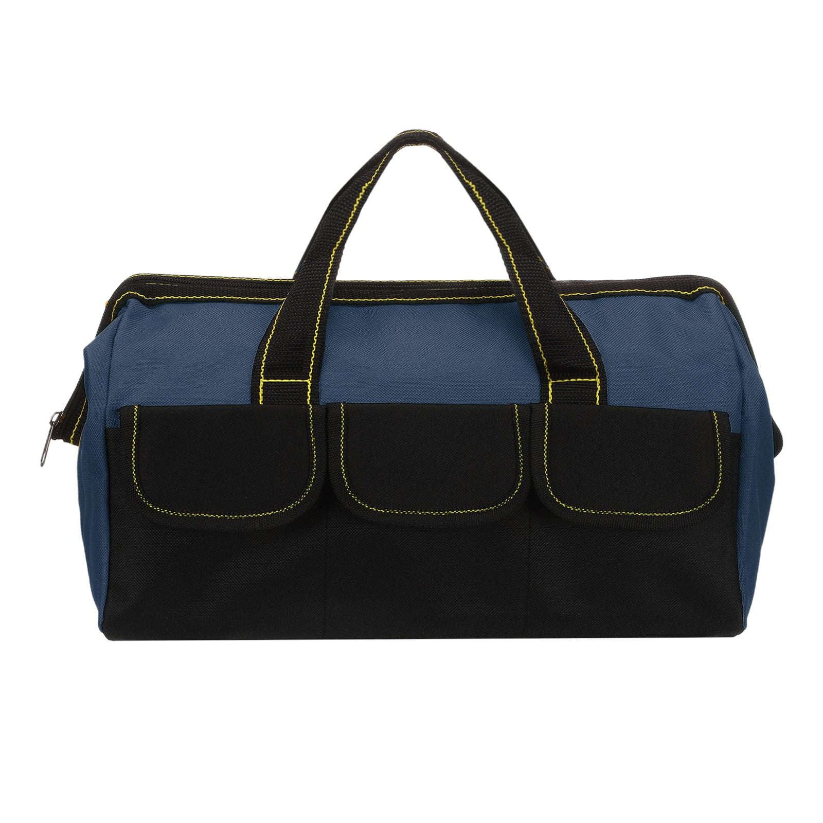Uxcell Wide Mouth Tool Bag 14.2 Inch Oxford Cloth Tote Bag, Blue-black