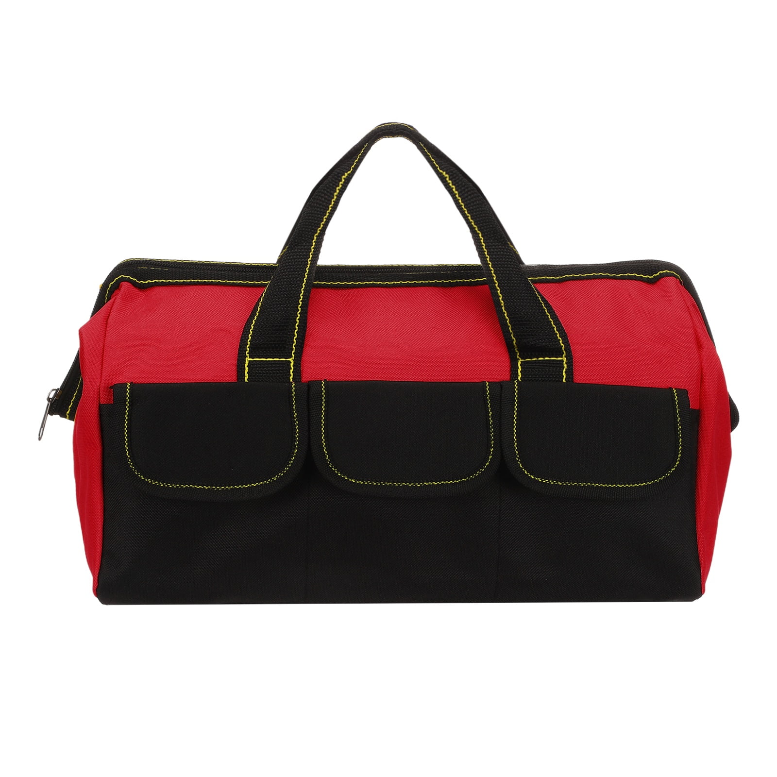 Uxcell Wide Mouth Tool Bag 14.2 Inch Oxford Cloth Tote Bag, Red