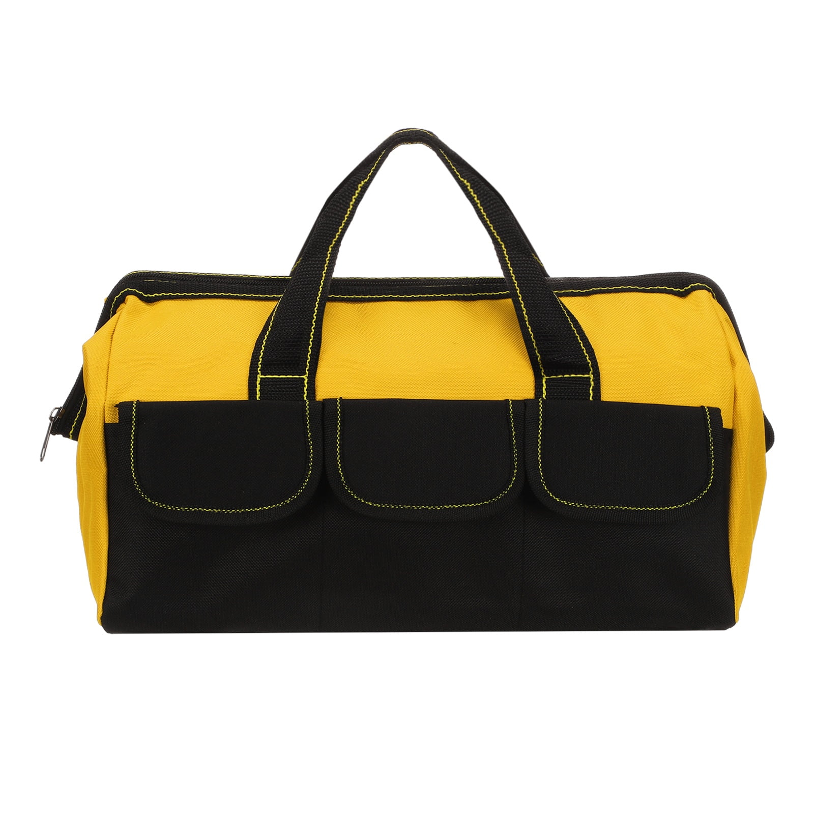 Uxcell Wide Mouth Tool Bag 14.2 Inch Oxford Cloth Tote Bag, Yellow