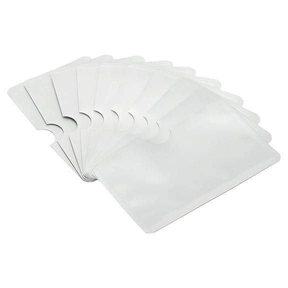 Uxcell Wide Open Protector Holder RFID Blocking Credit Card Sleeves White 20Pack