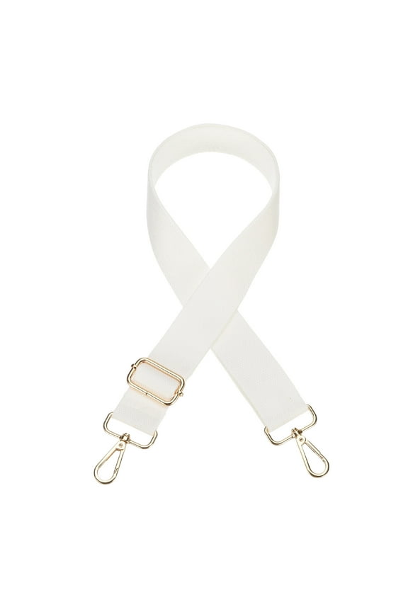 Wide Shoulder Purse Strap [1Pcs] - 55 Inch Adjustable Straps Replacement for Handbag Use For Purse & Crossbody Bag & Guitar & Canvas Bag - [White]