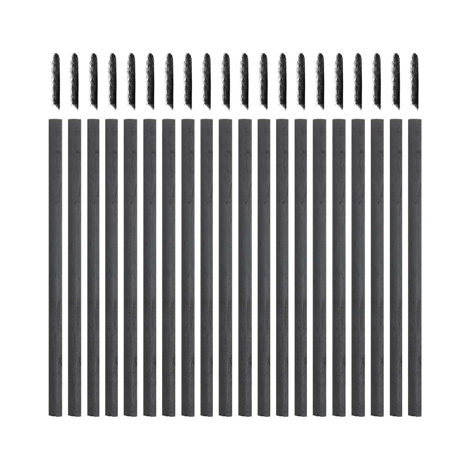 12-Pack Willow Charcoal Sticks For Drawing & Sketching - Natural Charcoal Art Supplies