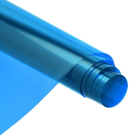 Uxcell Window Film, Glass Sun Blocking, Heat Control Self Adhesive Blue Window Tint, 6.6x1.64ft for Home Office