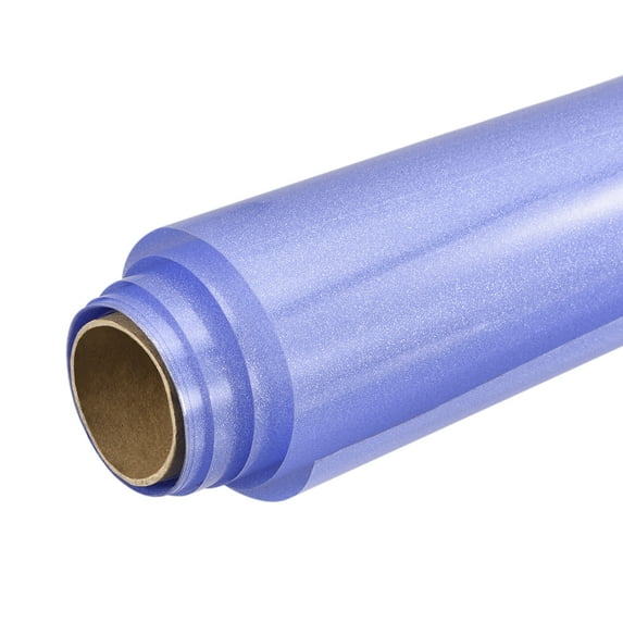 Uxcell Window Privacy Film 15.75 Inch x 6.56 Feet Frosted Glass Self-Adhesive Sun Blocking Sticker for Home Light Blue