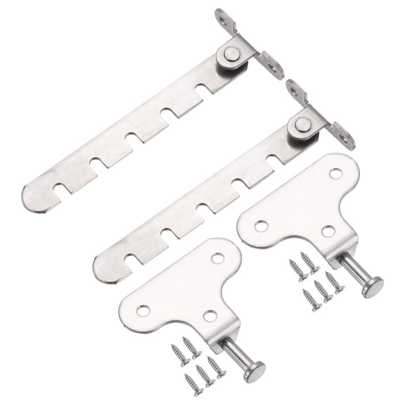 Uxcell Window Restrictor Latch Including Screws Big Hole Limiter ABS Security Lock Adjustable Window Safety Locks
