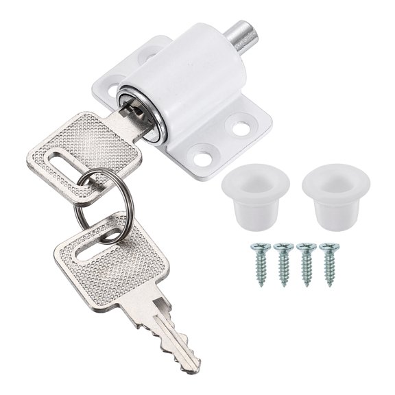 Uxcell Window Restrictor Latch Including Screws Big Hole Limiter ABS Security Lock Adjustable Window Safety Locks