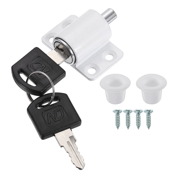 Uxcell Window Restrictor Latch Including Screws Big Hole Limiter ABS Security Lock Adjustable Window Safety Locks