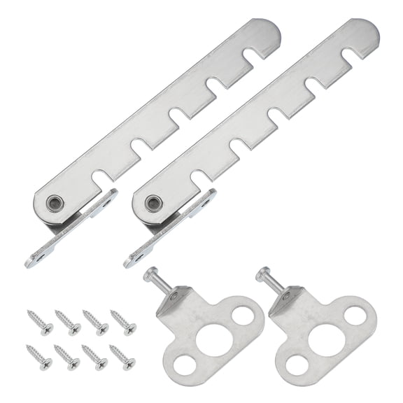 Uxcell Window Restrictor Latch Window Lock Stopper, Limit Stay Adjustable Casement Window Limiter 1.69 Inch