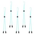 thumbnail image 1 of Uxcell Windproof Hat Strap Clips 31.5"x0.28", Adjustable Hat Strap with Cord Locks for Fishing, Light Green 5 Pack, 1 of 6