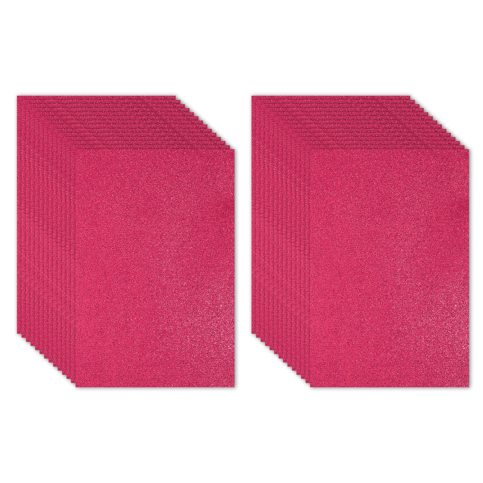 Uxcell Wine Red Shiny EVA Glitter Foam Sheet 11.8 x 7.9 Inch 2mm Thick with Back Adhesive Sparkle EVA Glitter Felt for Crafts DIY Project, 30 Pcs