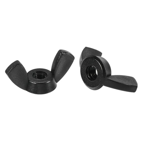 Uxcell Wing Nuts Nylon Butterfly Nut Hand Twist Tighten Fasteners Black M3