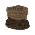 thumbnail image 1 of Uxcell Winter Neck Warmer, Men Knitted Neck Gaiter, Light Tan & Dark Tan, 1 of 6