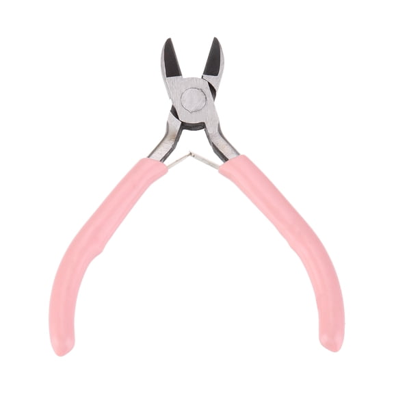 Uxcell Wire Cutter 5" Mini Small Side Cutters with Non-slip Handle Jewelry Pliers for Jewelry Making Wire Wrapping DIY Craft Hobby, Pink