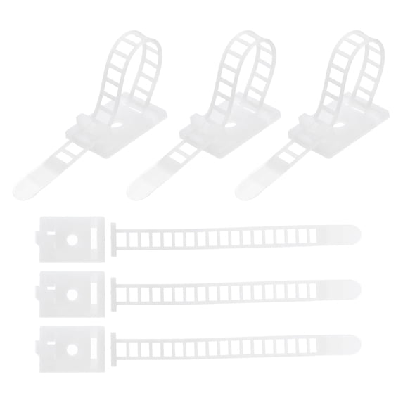 Uxcell Wire Organizer Ties, 6-25.5mm Cable Management Adjustable Zip Ties Cord Clips Wire White Pack of 300