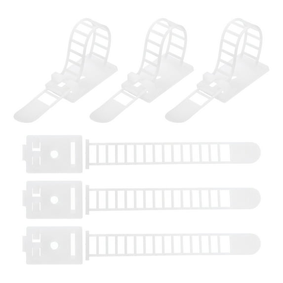 Uxcell Wire Organizer Ties, 8.5-27.5mm Cable Management Adjustable Zip Ties Cord Clips Wire White Pack of 300