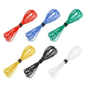 Uxcell 6Pcs 30 Gauge Silicone Wire 30AWG Electrical Wire Stranded Wire Flexible Tinned Copper Wire High Temp Hookup Wire 6 Color 4.92ft