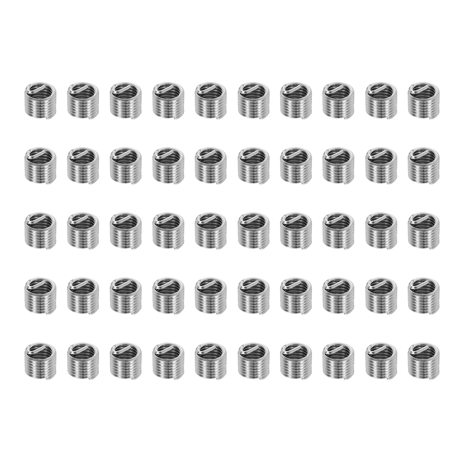 Thread Sheath Uxcell Wire Thread Inserts M6x1 Metric 1.5D 9mm, 50Pcs 304 Stainless ...